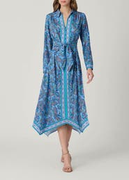 Shoshanna Adair Pelotas Border Paisley Dress