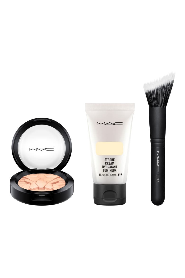MAC Shiny Pretty Things Glow Getter Gold Mini Face Kit (Nordstrom Exclusive), Alternate, color, NO COLOR