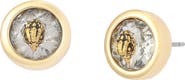 Kurt Geiger London Round Stone Stud Earrings