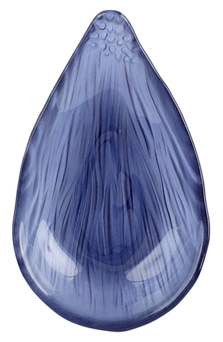 VIETRI Isola Glass Clam Shell Small Plate, Main, color, Blue