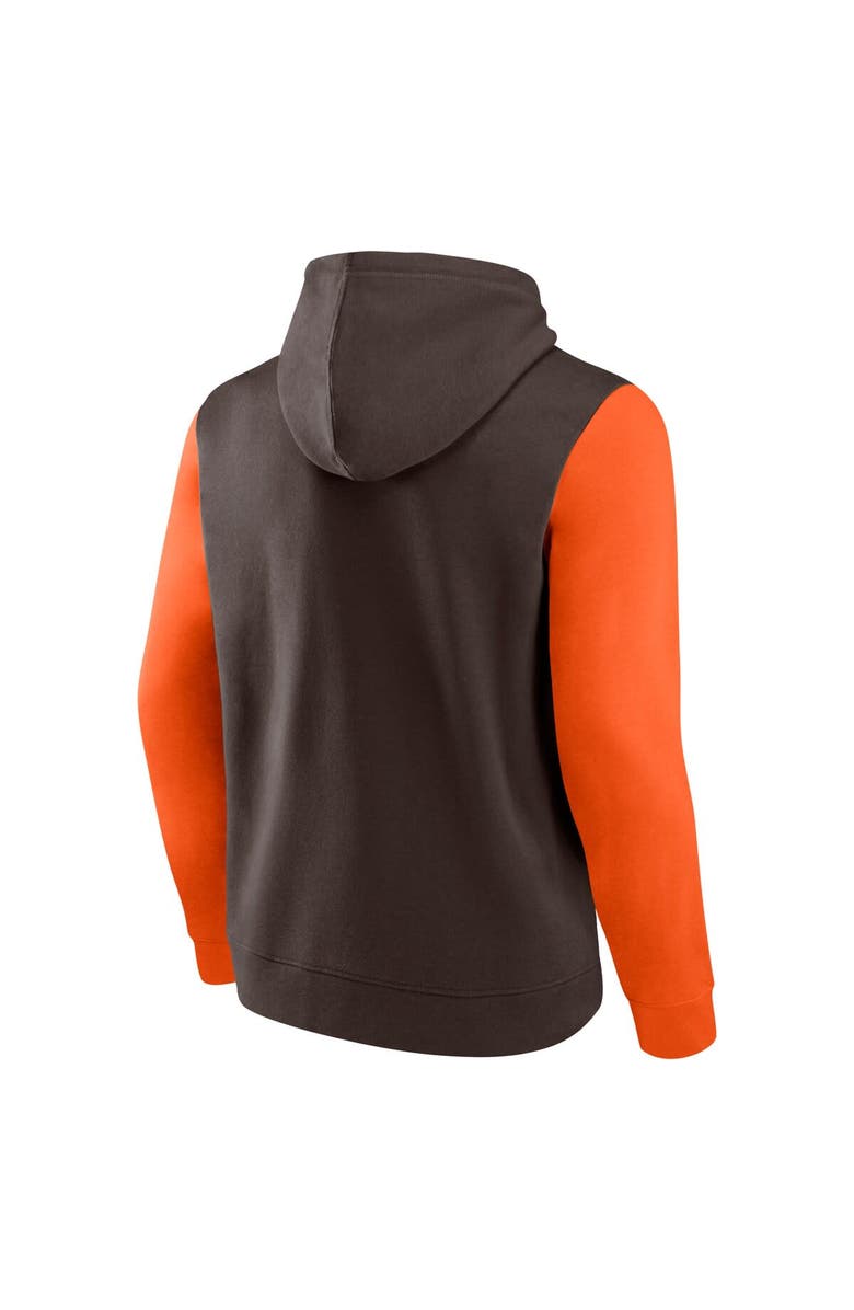 FANATICS Men's Fanatics Brown Cleveland Browns Fleece Pullover Hoodie, Alternate, color, Brown
