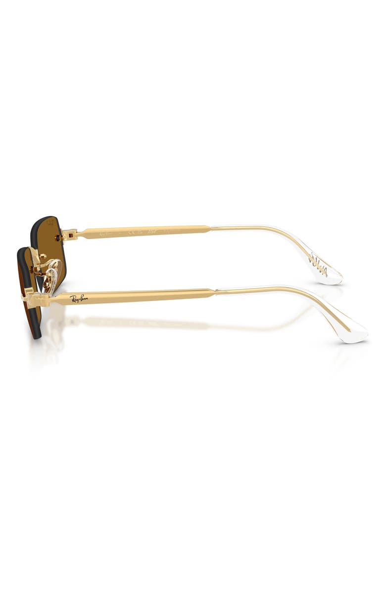 Ray-Ban x A$AP Rocky 54mm Polarized Rimless Sunglasses, Alternate, color, Arista / Dark Brown Polar