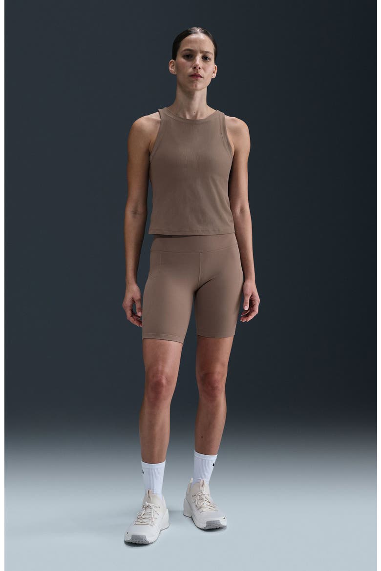 Zenvy Dri-FIT Rib Tank, Alternate, color, MINK BROWN