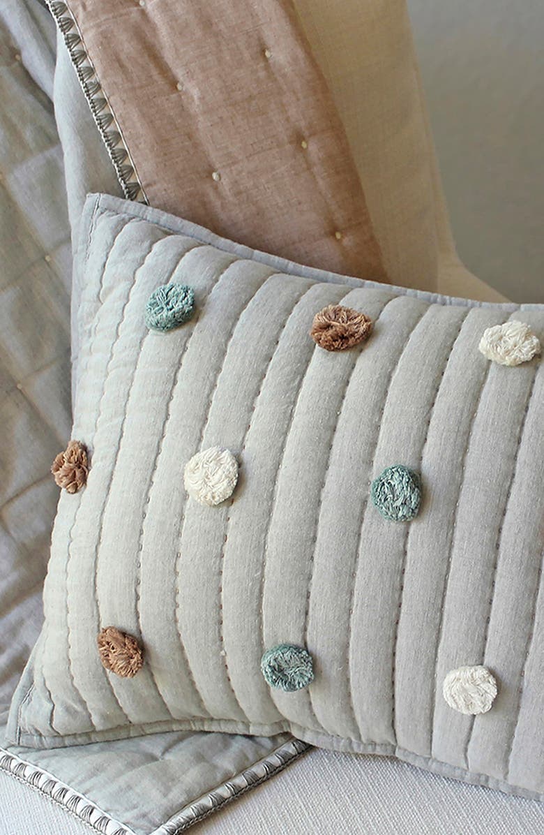 CRANE BABY Square Decor Accent Pillow, Alternate, color, Grey