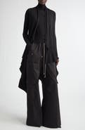 Rick Owens Open Front Virgin Wool Cardigan