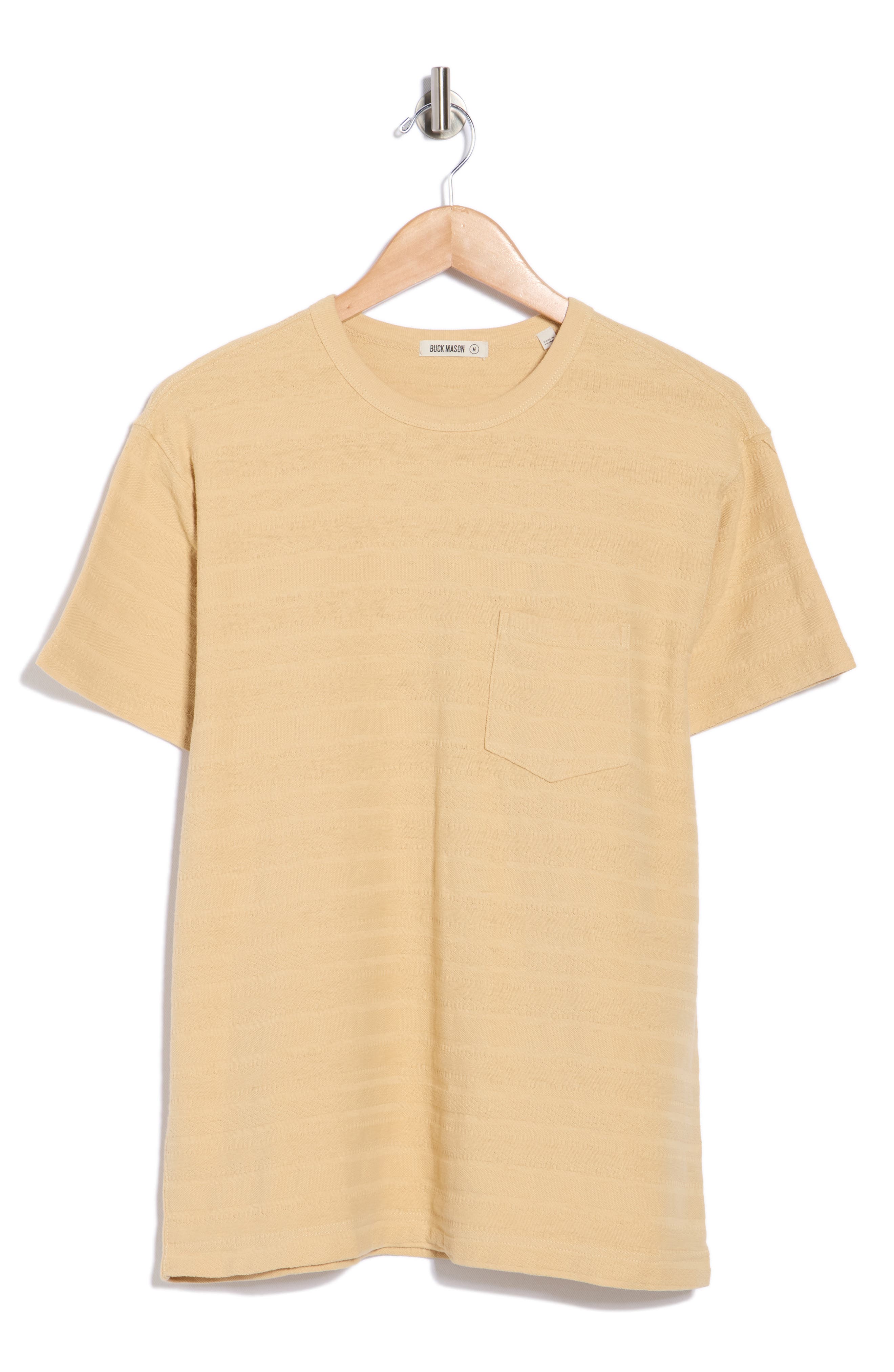 BUCK MASON Vintage Jacquard Classic Crew T-Shirt