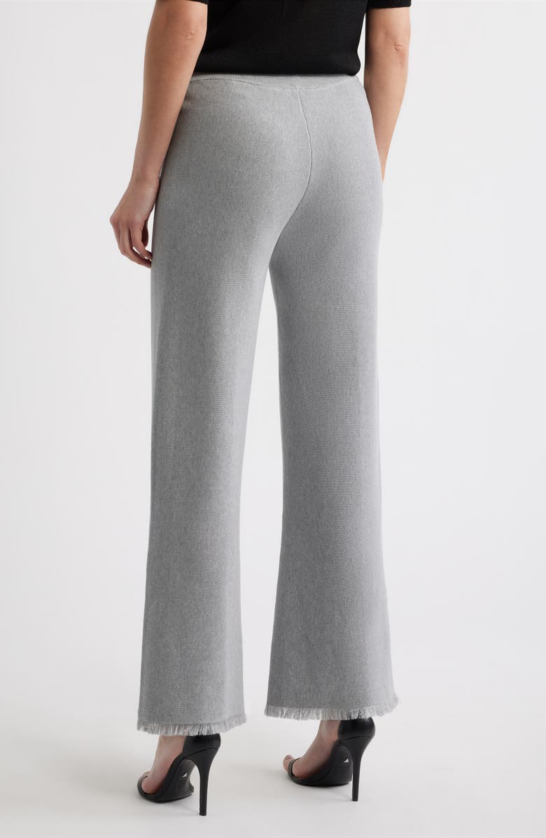 KOBI HALPERIN Valley Fray Hem Wide Leg Knit Pants, Alternate, color, 