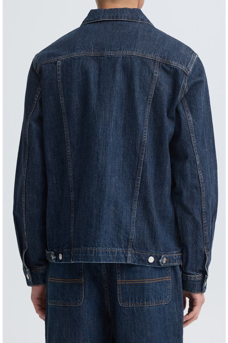 Velton Cotton Denim Jacket, Alternate, color, BLUE DNM