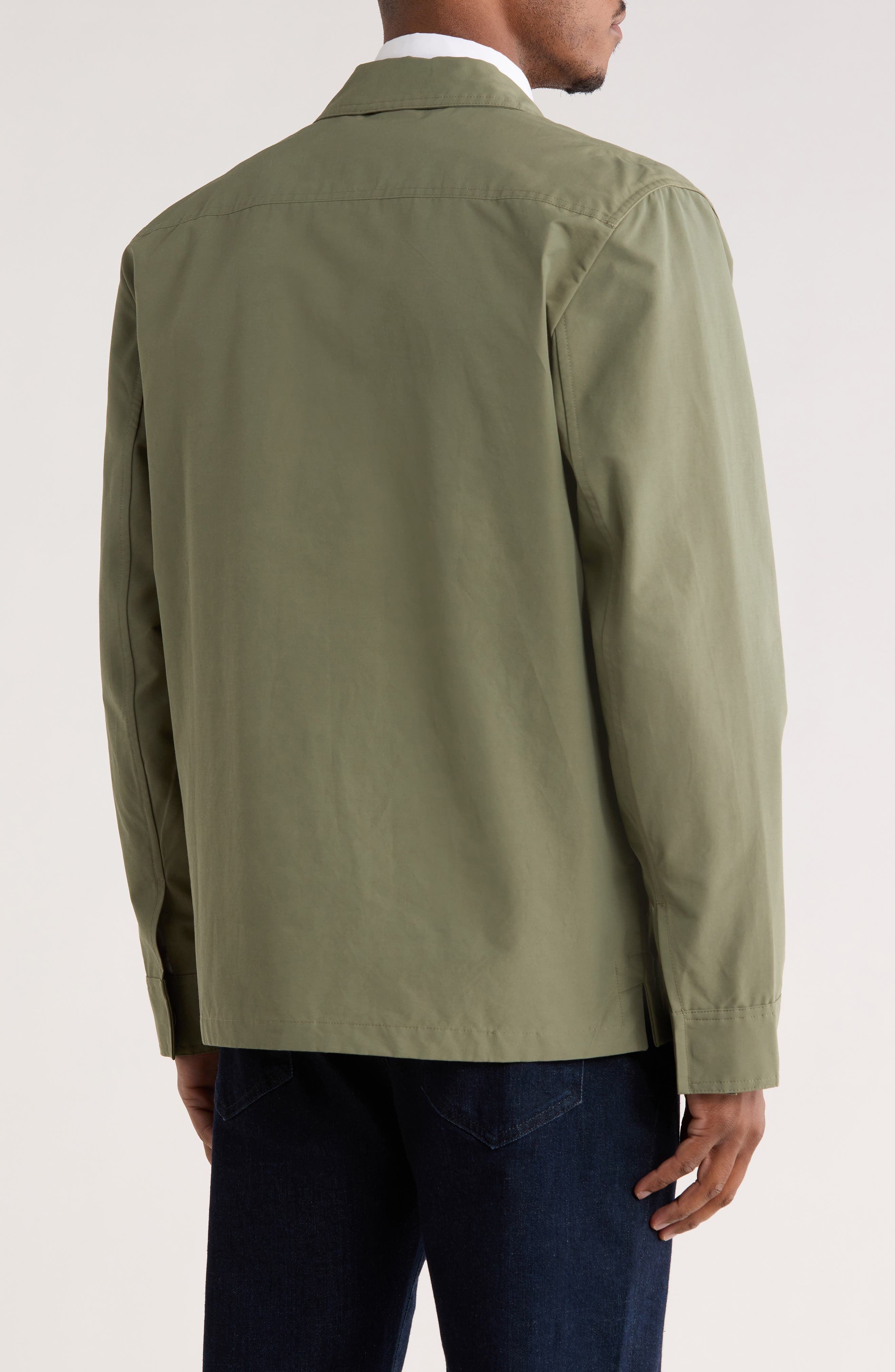 Cotton Blend Shirt Jacket - image 2