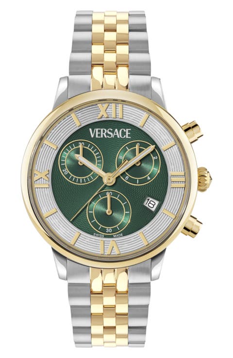 Classic Round Chrono Bracelet Watch, 38mm