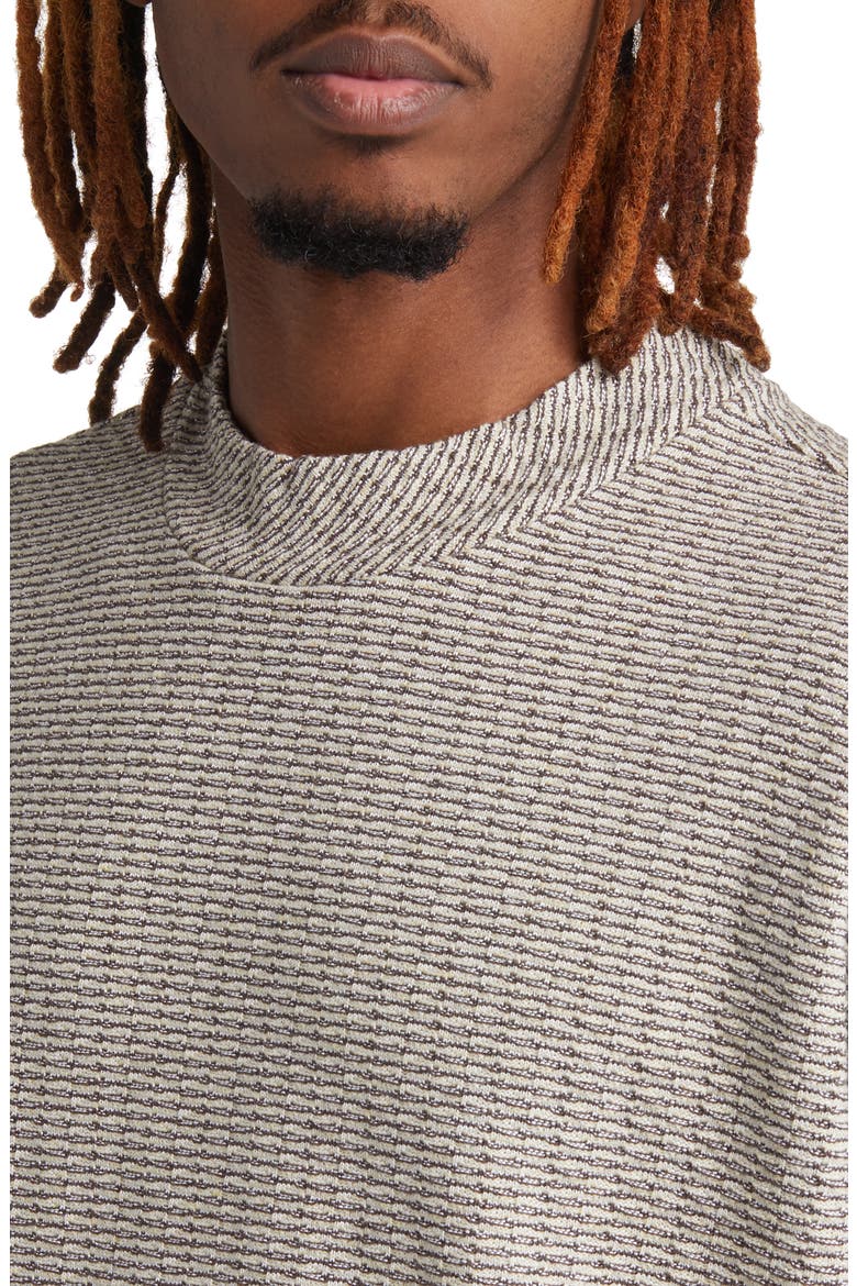 Jacquard T-Shirt, Alternate, color, STONE