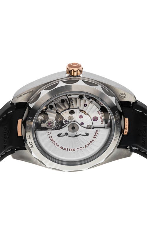 WATCHFINDER & CO. WATCHFINDER & CO. OMEGA PREOWNED 2023 AQUA TERRA 150M GENTS RUBBER STRAP WATCH, 43MM