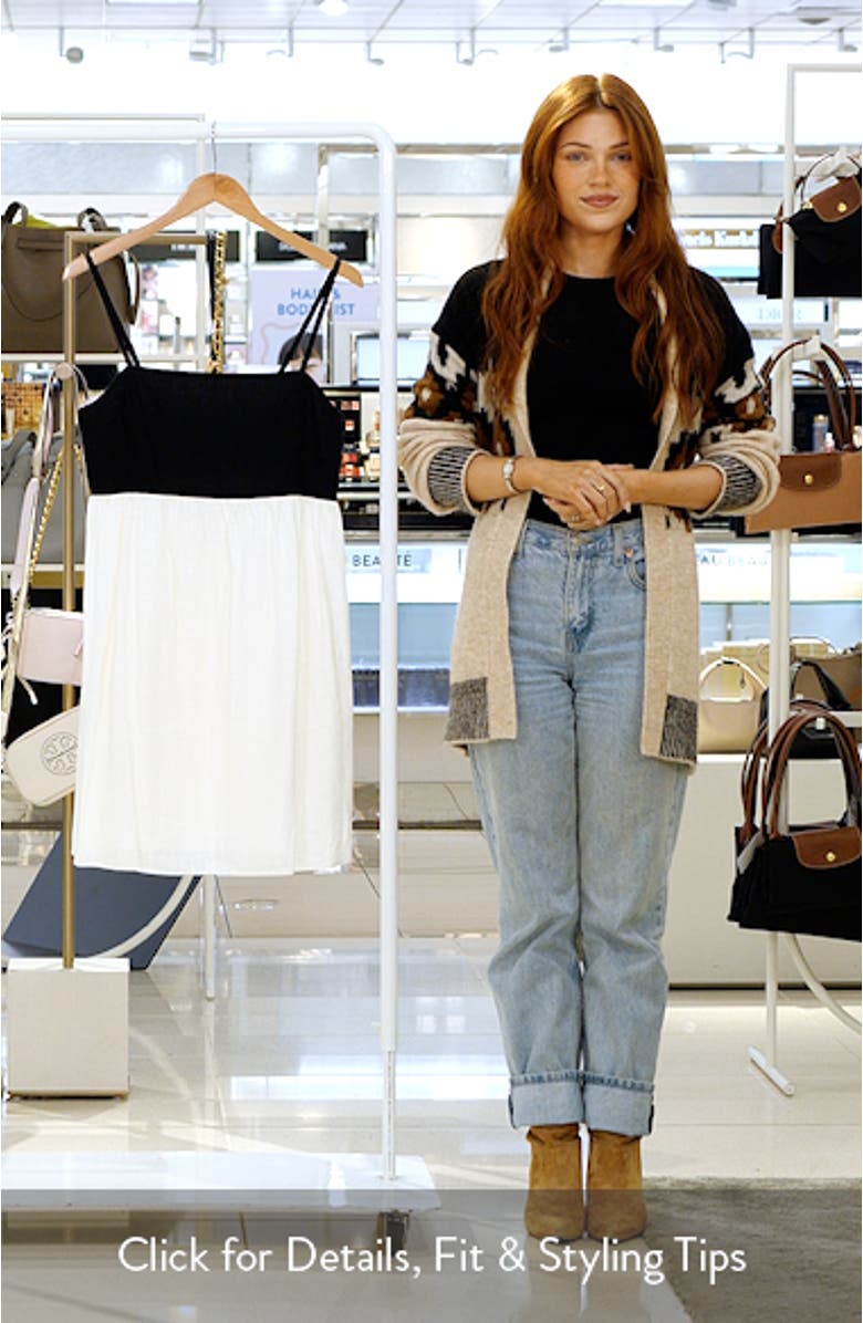 Colorblock Babydoll Dress, sales video thumbnail