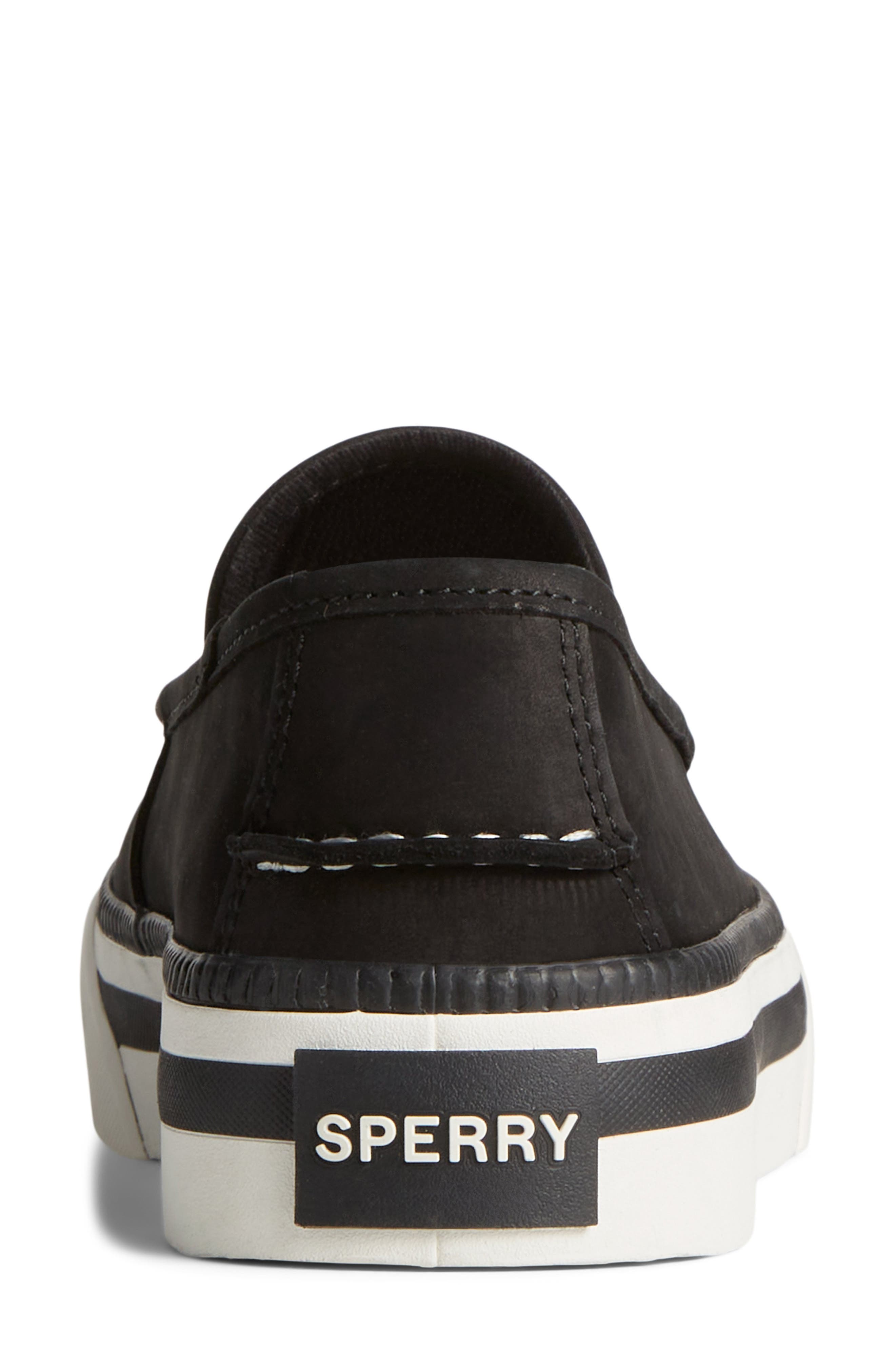 Sperry Sea Sailor Tassel Platform Loafer Sneaker, Alternate, color, Black