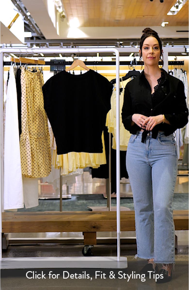 Cap Sleeve Organic Cotton T-Shirt, sales video thumbnail