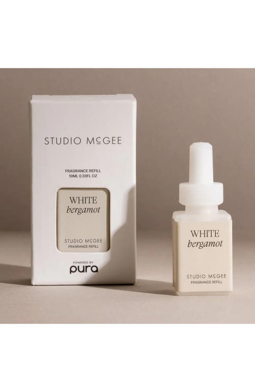 Pura X Studio Mcgee French Linen 2-pack Diffuser Fragrance Refills In White Bergamot
