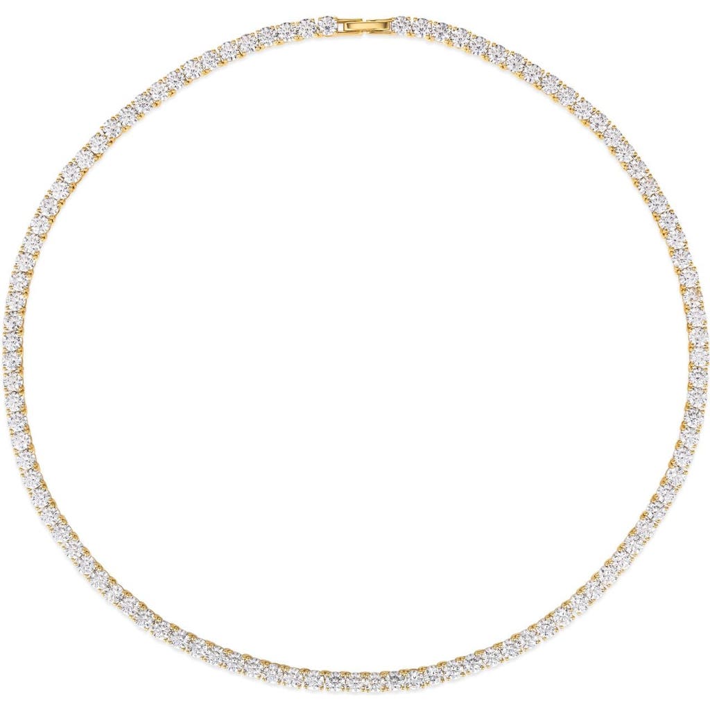 Anna Zuckerman Camila Diamond Crystalline Choker In Yellow Gold
