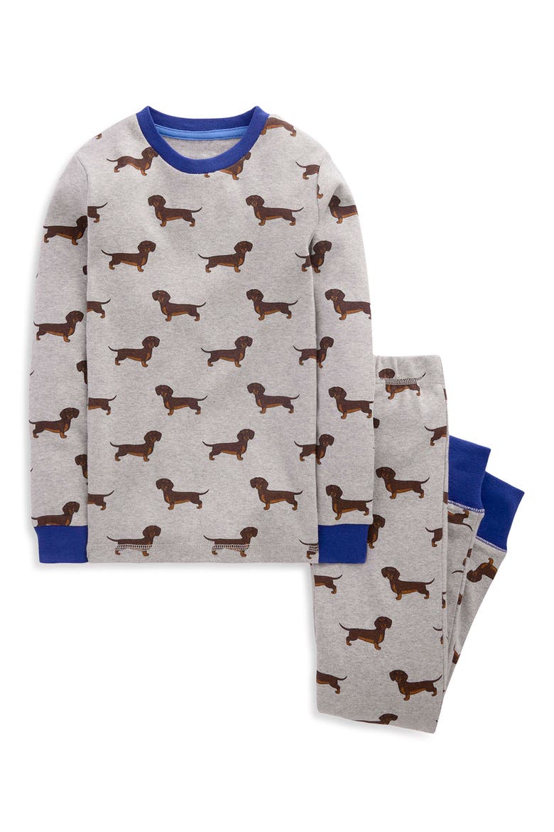 Kids' Snug Fit Long John Pajamas, Main, color, DOGS
