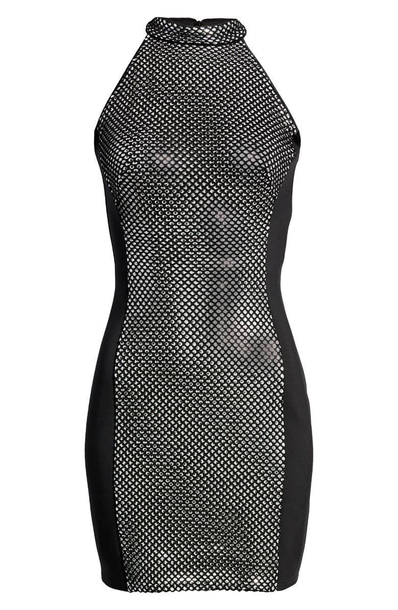 SHO by Tadashi Shoji Netted Body-Con Dress, Alternate, color, 