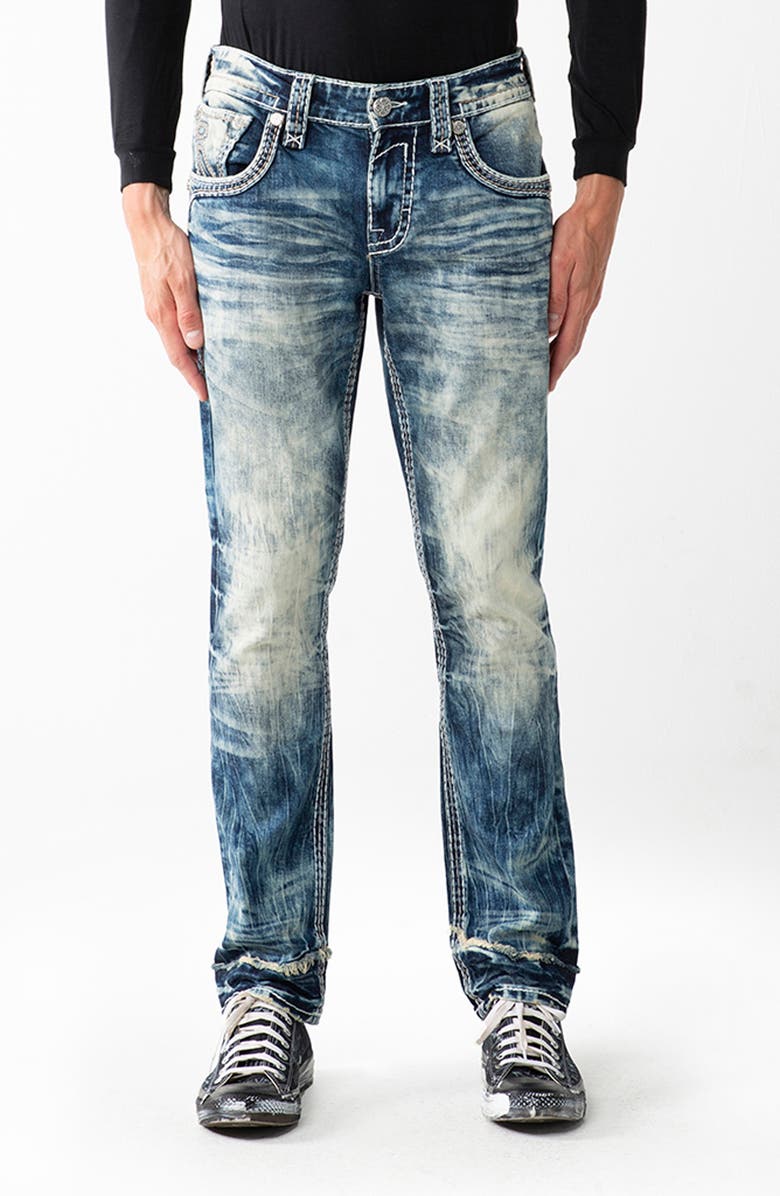 Rock Revival Alternative Straight Leg Stretch Jeans, Alternate, color,