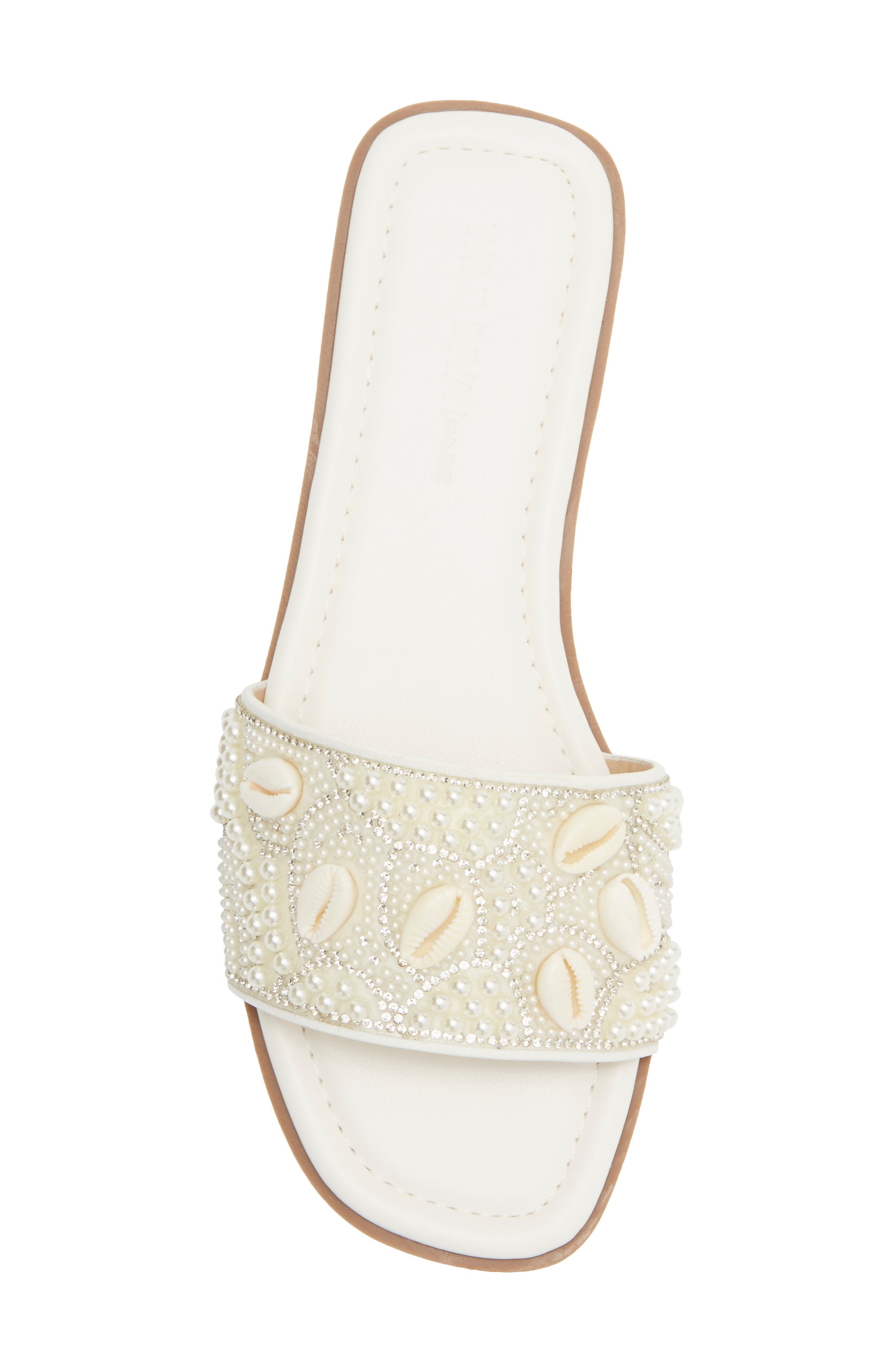 Rola Slide Sandal, Alternate, color, WHITE