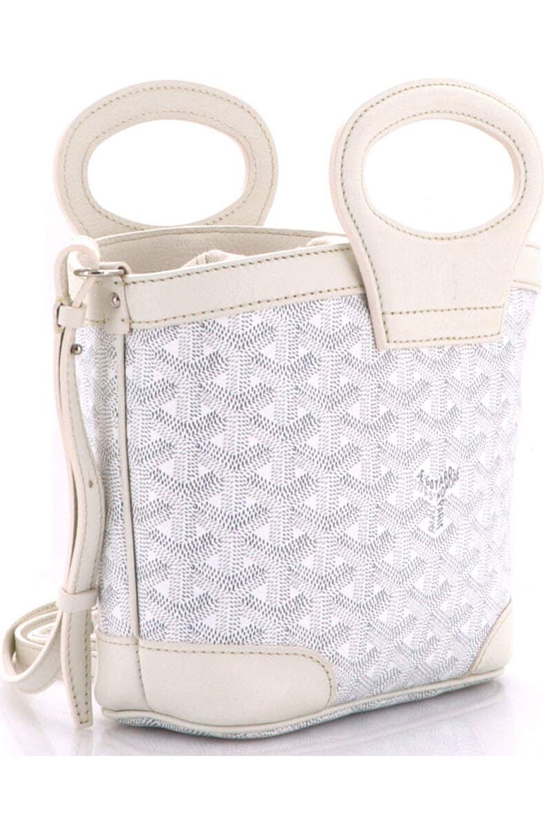 Pre-Owned Goyard Beluga Bag Coated Canvas Mini, Alternate, color, White