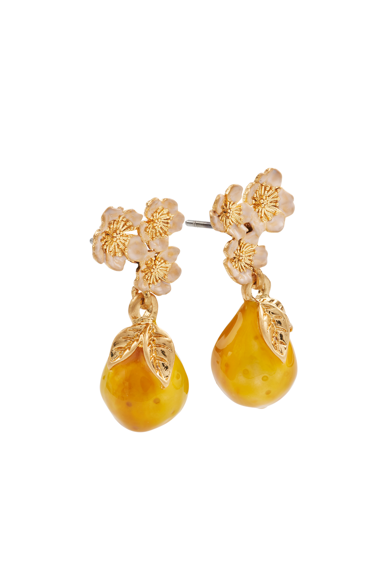 Golden Pear Drop Gold Earrings, Alternate, color, Gold
