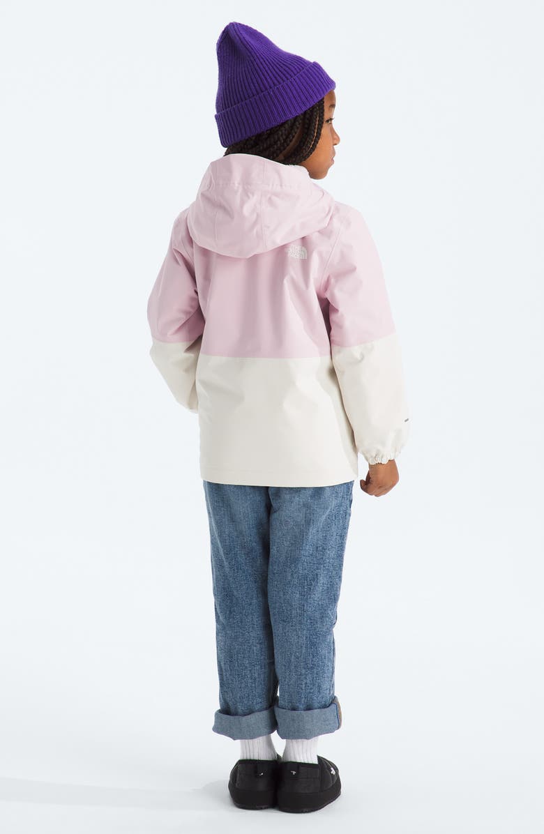 The North Face Kids' Warm Antora Rain Jacket, Alternate, color, Pale Blossom/ White Dune