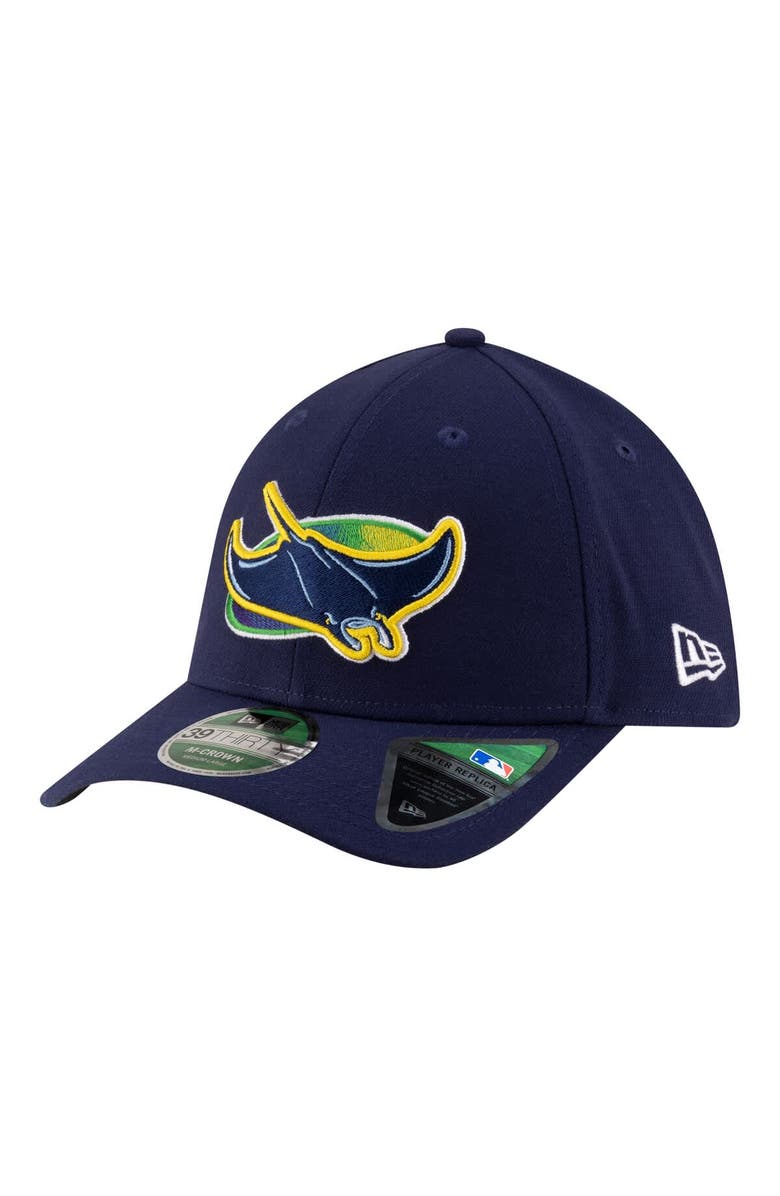 New Era Men's New Era  Navy Tampa Bay Rays Alternate Player Replica 39THIRTY M-Crown Flex Hat, Main, color, Navy