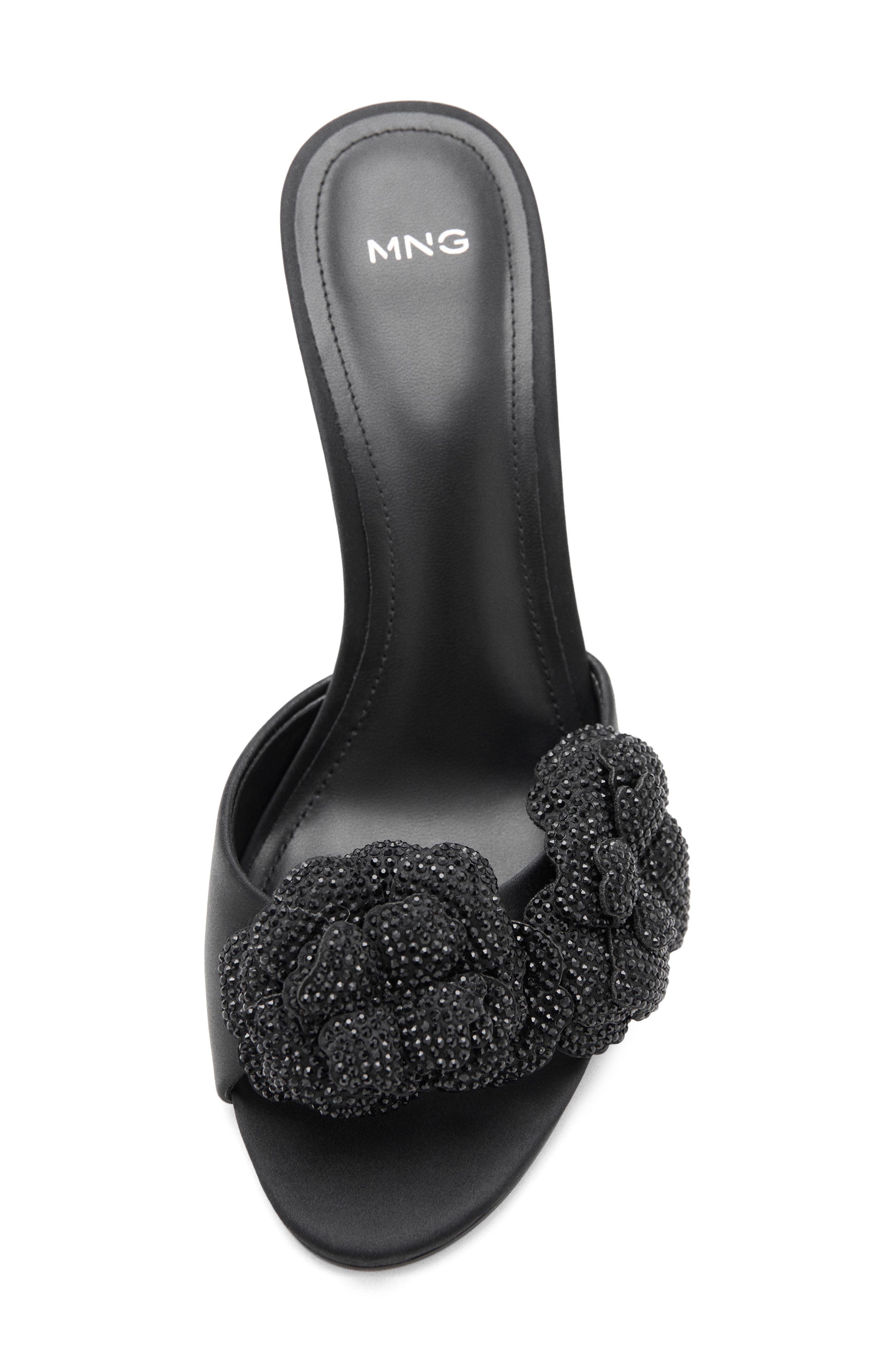 MANGO Flora Petals Slide Sandal, Alternate, color, 