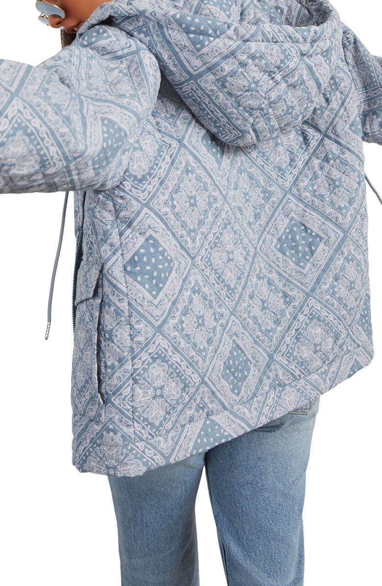 VICI Collection Catie Paisley Quilted Hooded Jacket, Alternate, color,