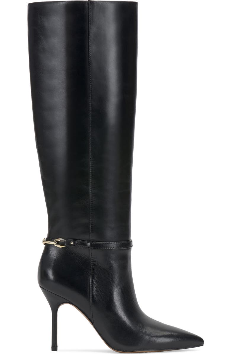 Vince Camuto Mirtha Pointed Toe Knee High Boot, Alternate, color, Black