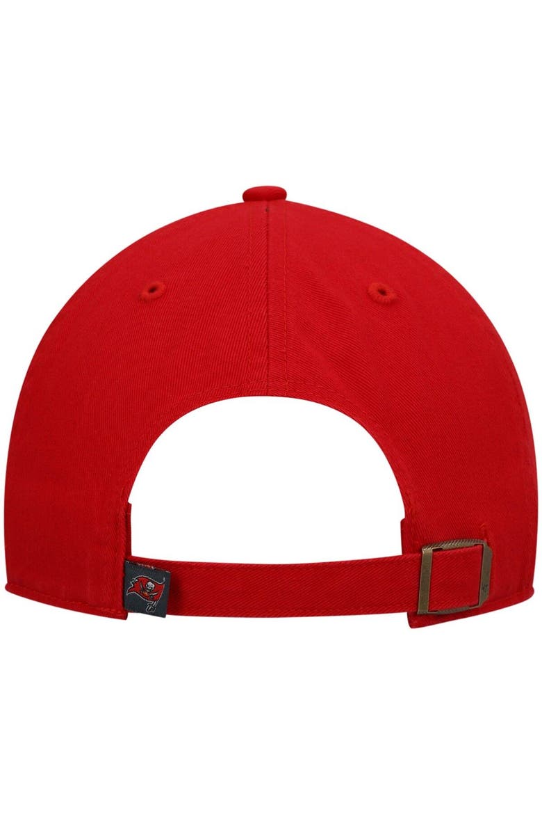 Men's '47 Red Tampa Bay Buccaneers Primary Logo Clean Up Adjustable Hat, Alternate, color, RED