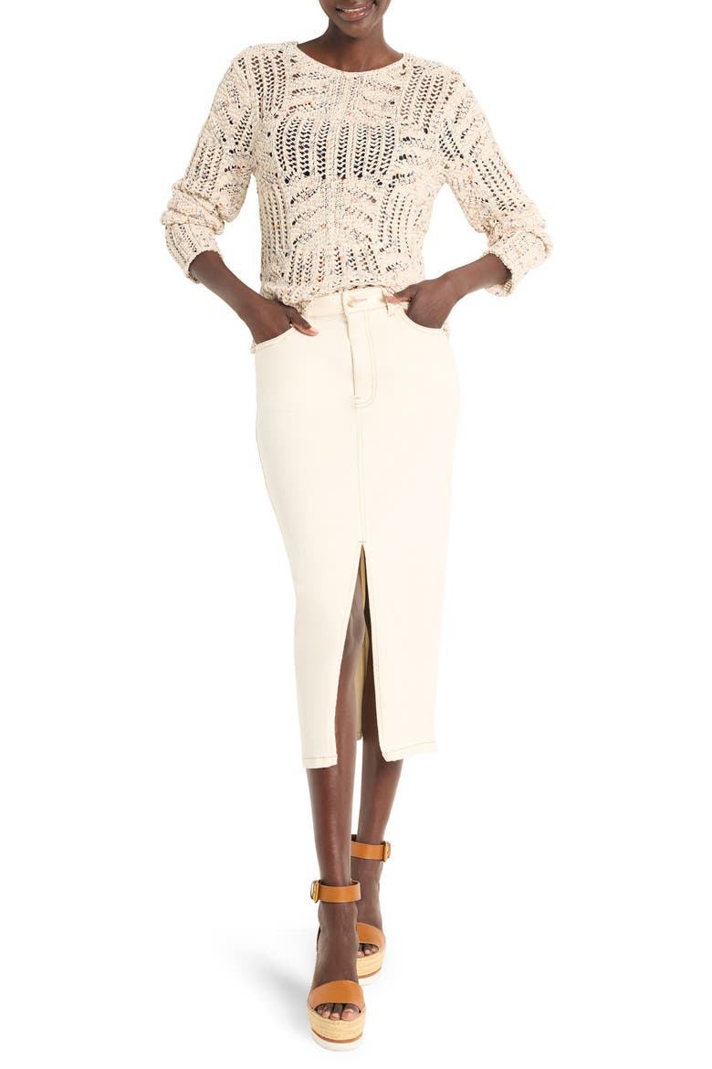 Open Stitch Sweater, Alternate, color, NEUTRAL MULTI