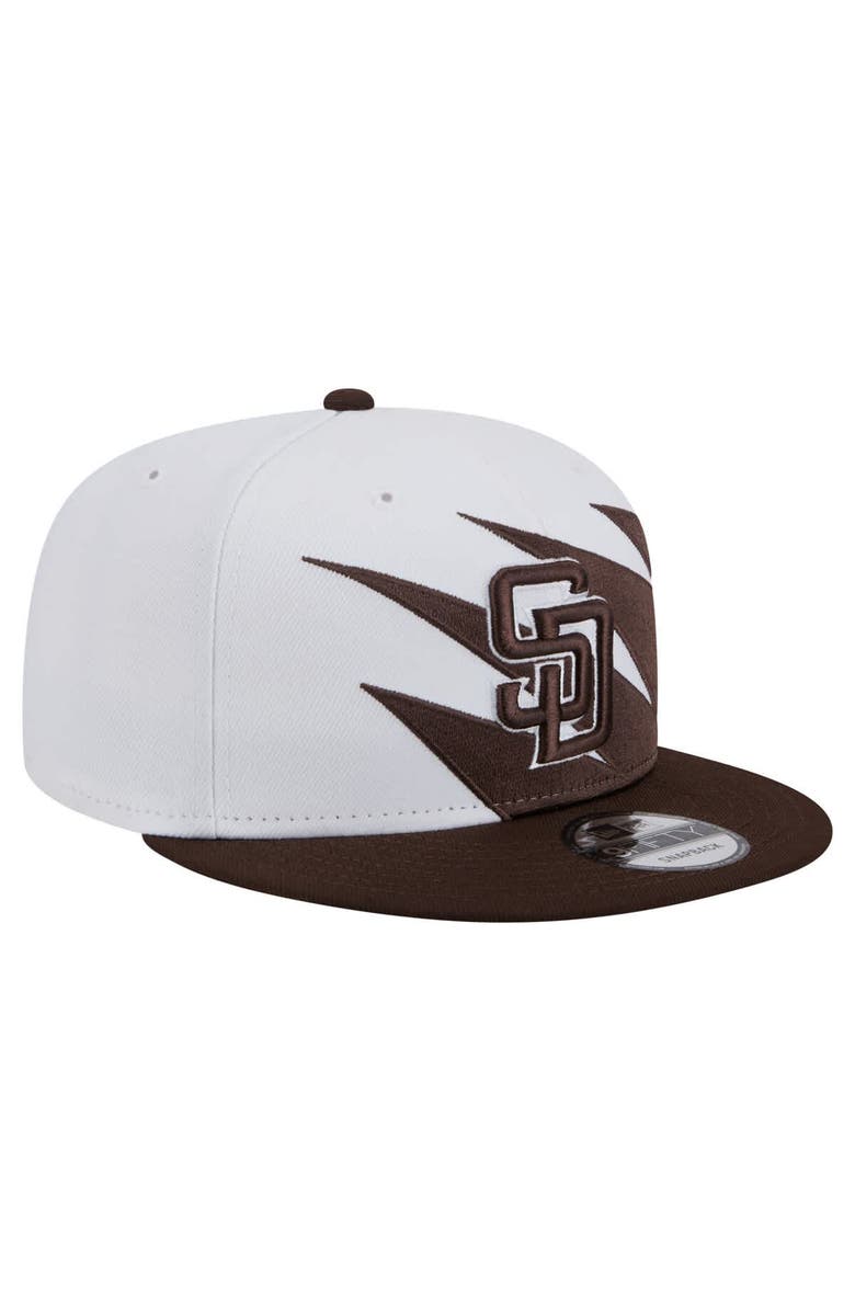 New Era Men's New Era Brown/White San Diego Padres Jagged 9FIFTY Snapback Hat, Alternate, color, Brown