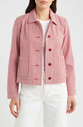 Carnon Downs Gingham Organic Cotton Chore Jacket