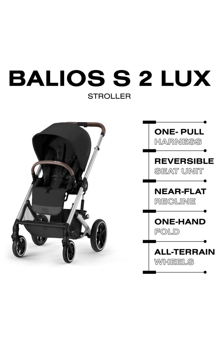 CYBEX Balios S Lux 2 Stroller, Cloud G Lux Infant Car Seat & Cot S Lux Travel System, Alternate, color, 