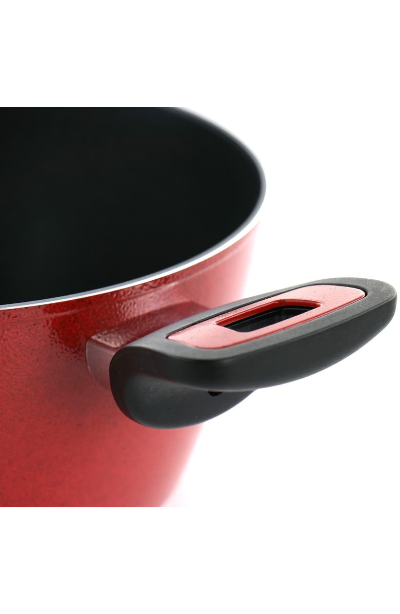 OSTER Claybon 4.3 Quart Dutch Oven With Lid, Alternate, color, Red