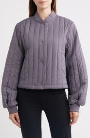 Rains Banja Quilted Liner Bomber Jacket