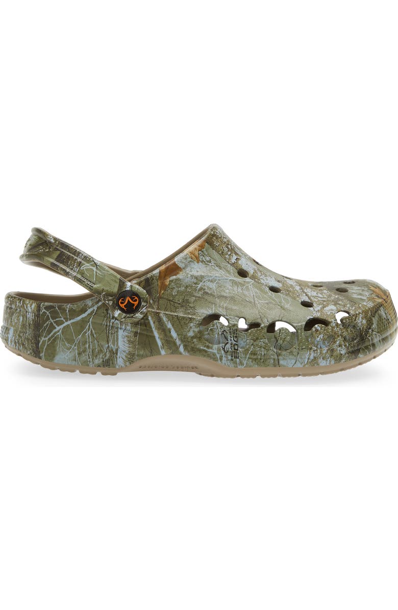 CROCS Gender Inclusive Realtree Edge Camo Baya Clog, Alternate, color, Green Multi