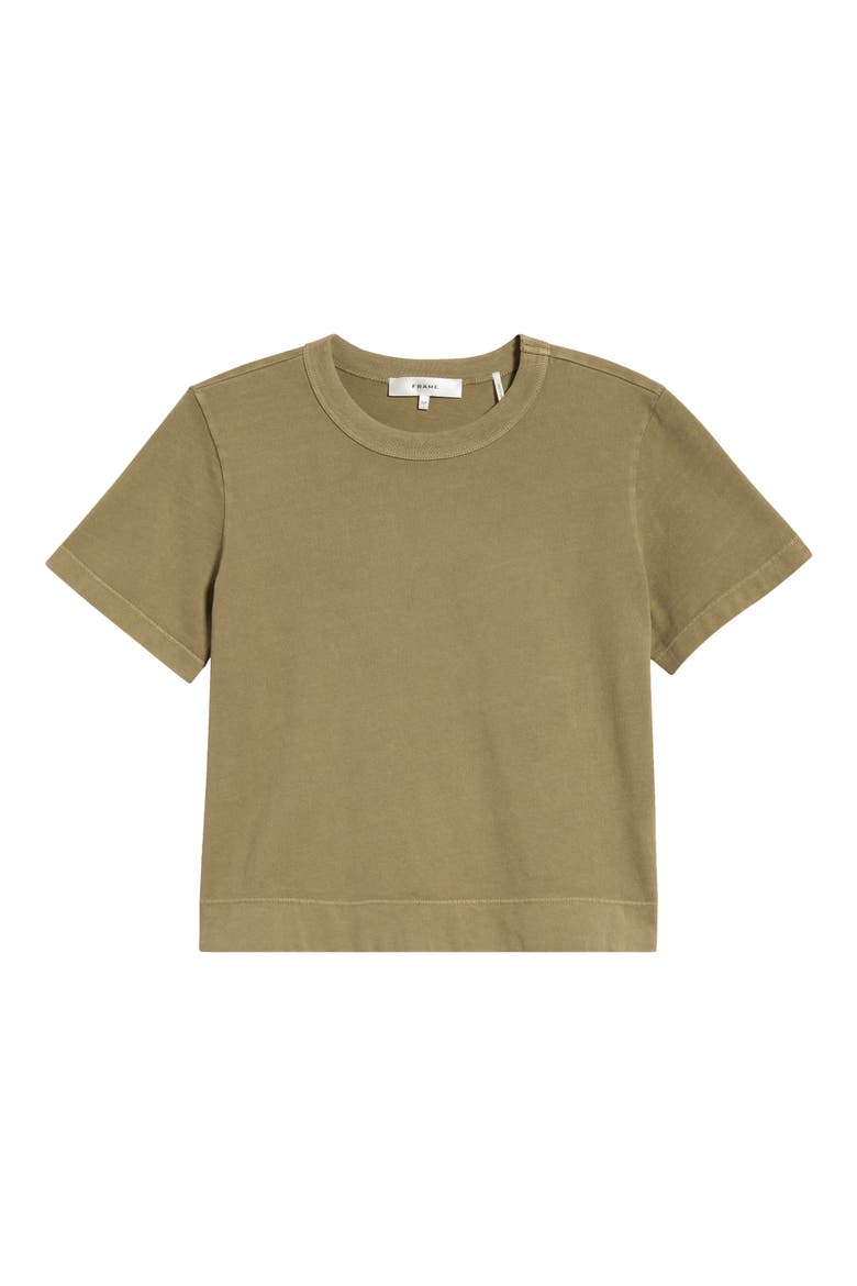 The Boxy Crop T-Shirt, Alternate, color, ARMY
