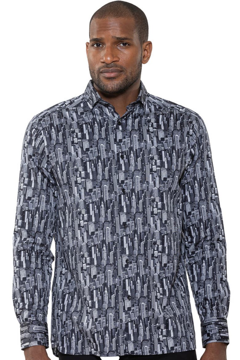 City Scape Printed Shirt, Main, color, Multi