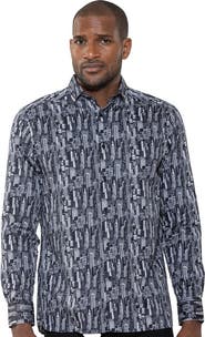 Luchiano Visconti City Scape Printed Shirt