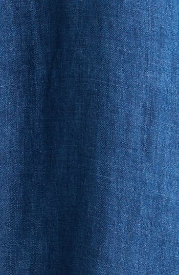 Long Sleeve Organic Linen Shift Dress