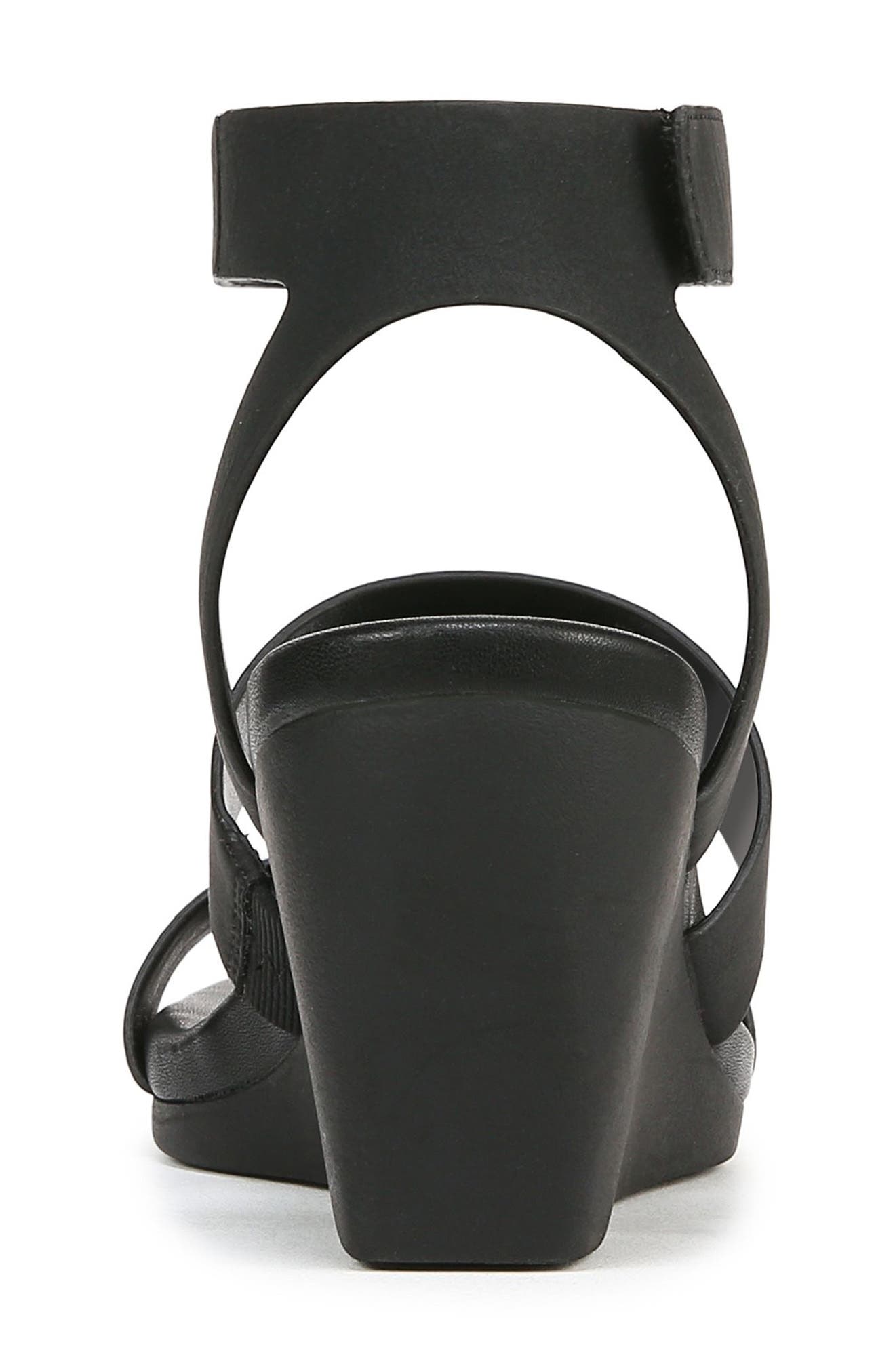 Naturalizer Priya Wedge Sandal, Alternate, color, Black