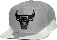 Mitchell & Ness Gray/White Chicago Bulls Day 12 Two-Tone Faux Leather Snapback Hat