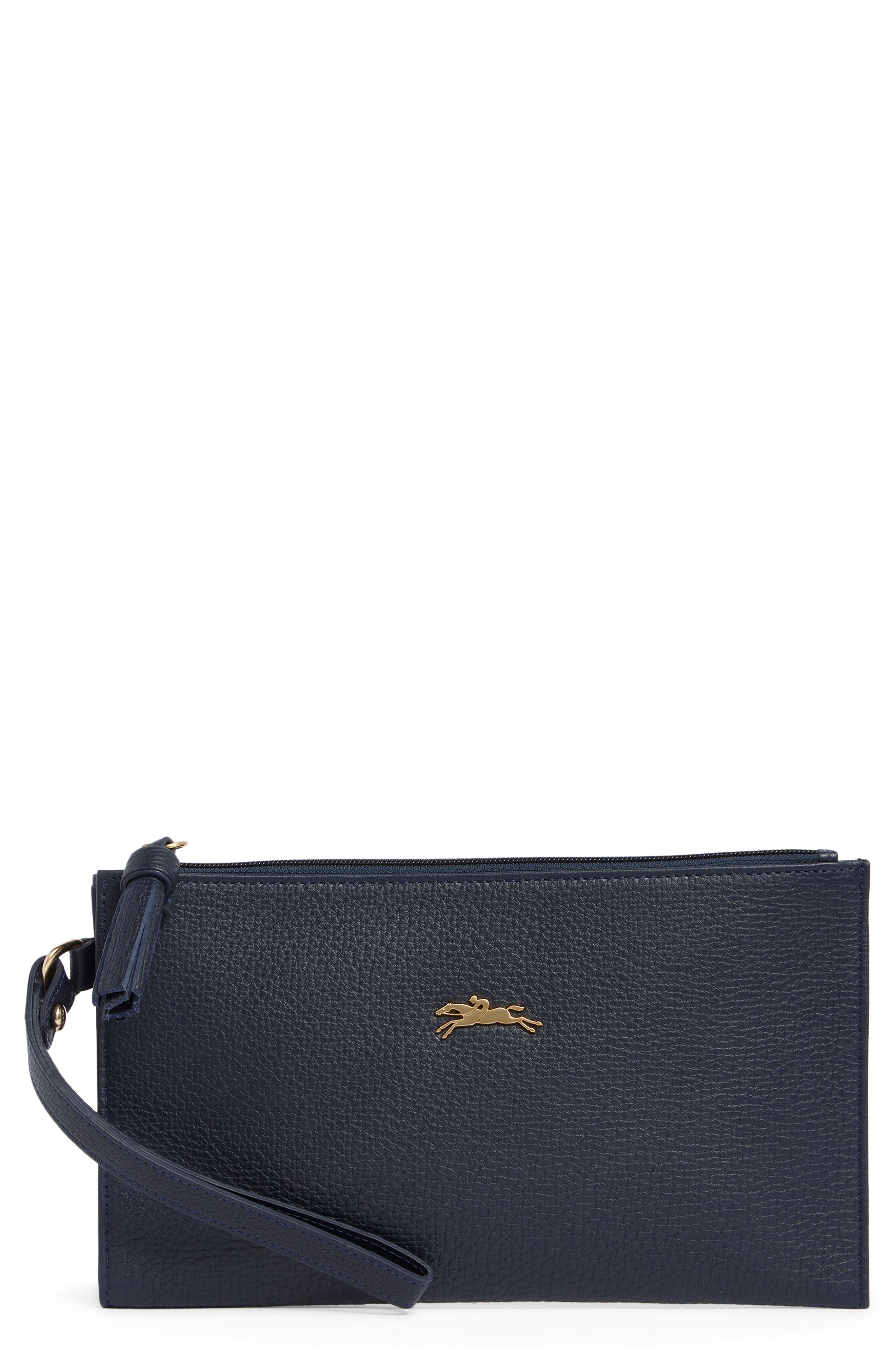 Longchamp Penelope Leather Wristlet