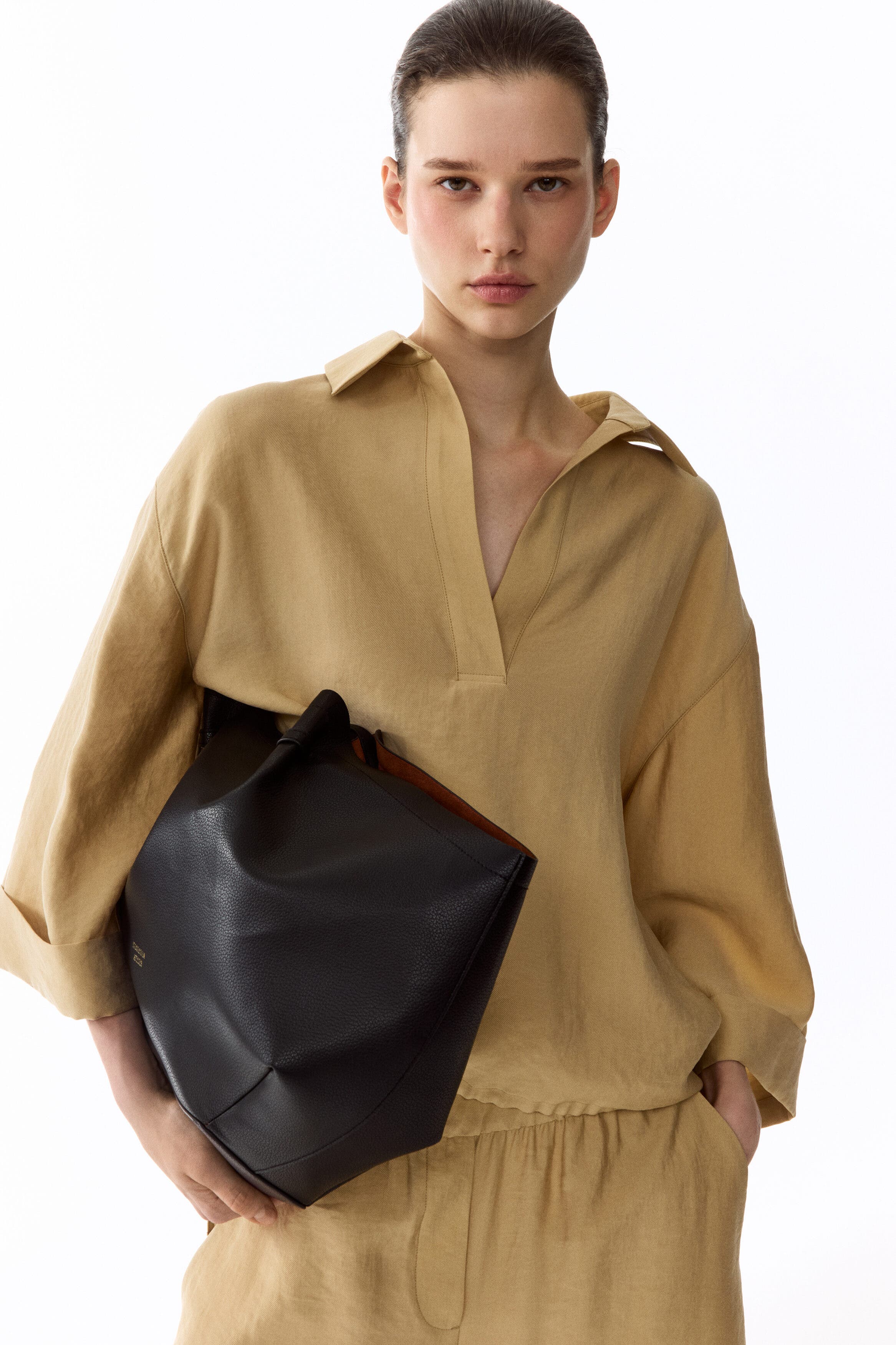 Oversized Lyocell-blend Blouse - image 2