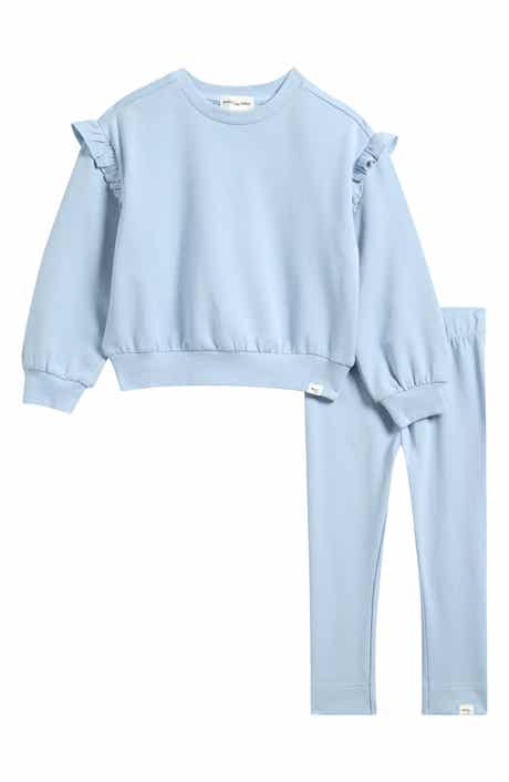 Kids' Ruffled Sweatshirt & Leggings Set