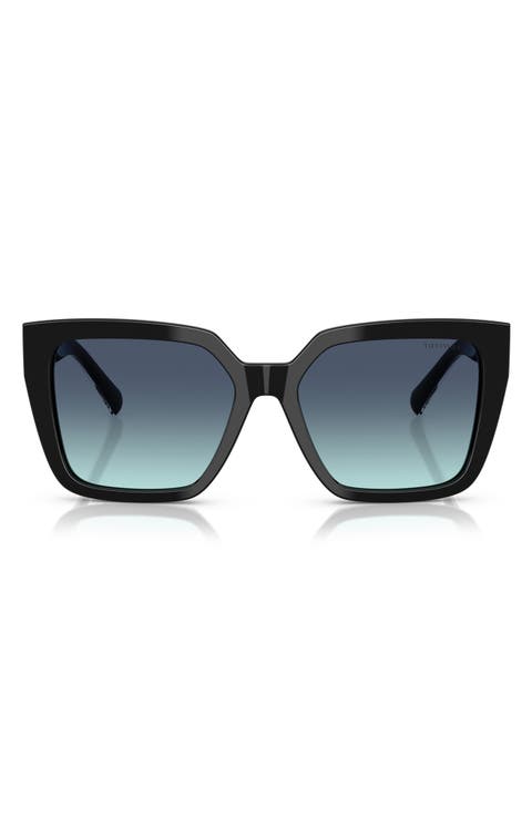 55mm Gradient Square Sunglasses